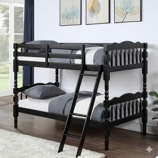 $169 twin bunk bed not including mattress $350 with 2 mattress