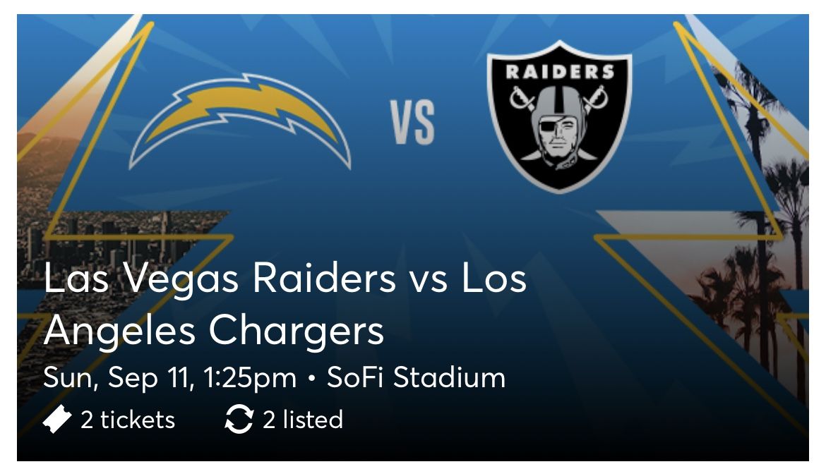 Chargers Vs Raiders 
