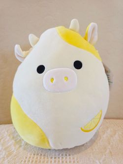 DAGMAR THE LEMON COW Squish Cuddle Plush 11” Kellytoy 2024
