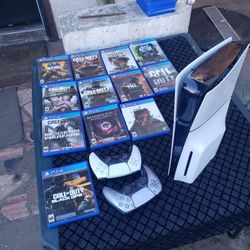 2024 PS5 Slim 1TB Combo with PS5 Games. $600!. Or all call of duty combo $700 or all racing combo $700!. Cash & trade welcome
