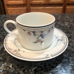 Princess House  Heritage China  Cup And Saucers .  Made Of Fine Porcelain .  Brand New Perfect Condition 