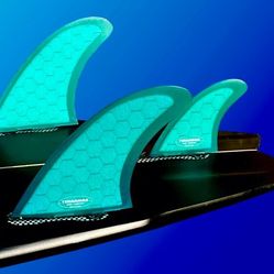 TERRAMAR SURFCO MR "BELLS  BEACH" TWIN SURFBOARD FIN W/TRAILER ALL BASES