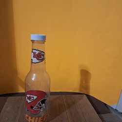 9-1/2 Inch Kansas City Chiefs  Plastic Bottle Coin Holder Piggy Bank-$25.00