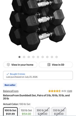 Dumbbell Set 5,10,15,20