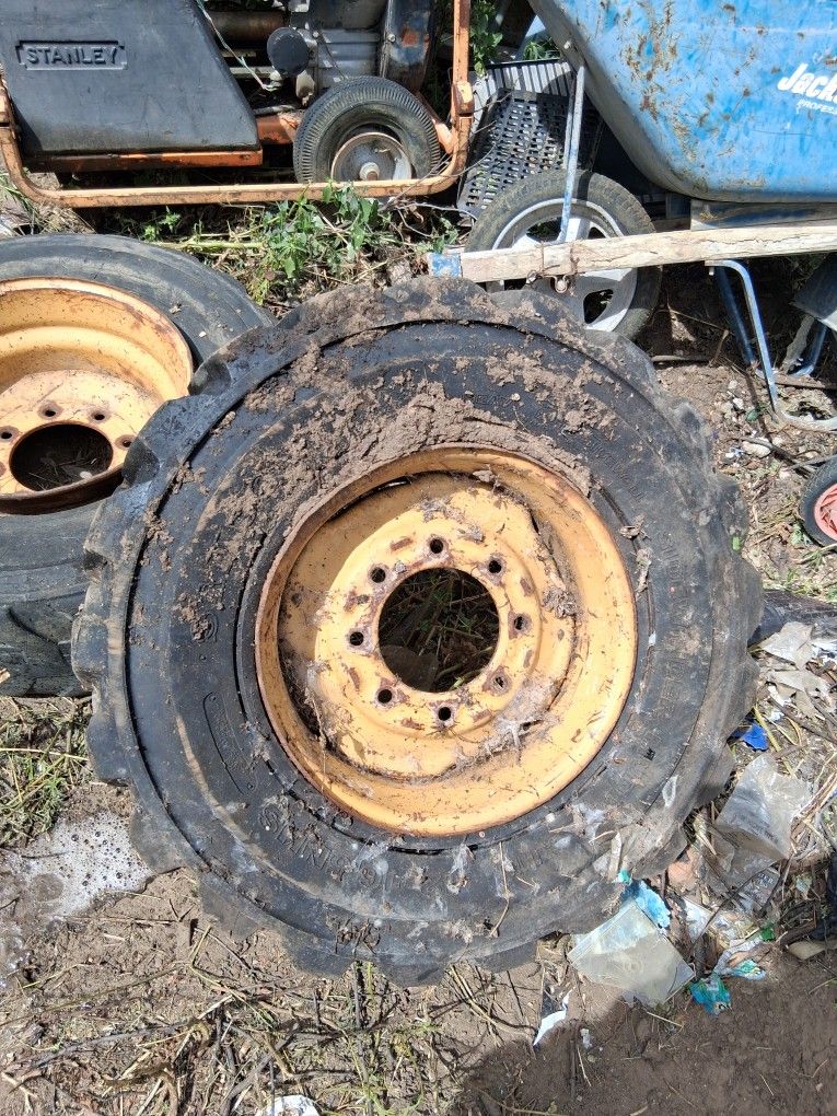 Used Bob Cat Tires One Is Good The Other Needs A Tire 