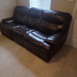 Recliner Couch genuine Leather