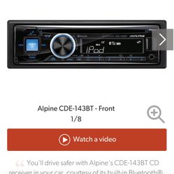 Alpine Bluetooth Car Radio 