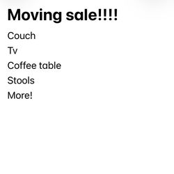 Moving Sale!! Free delivery as a Package 
