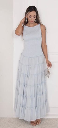 Blue maxi dress