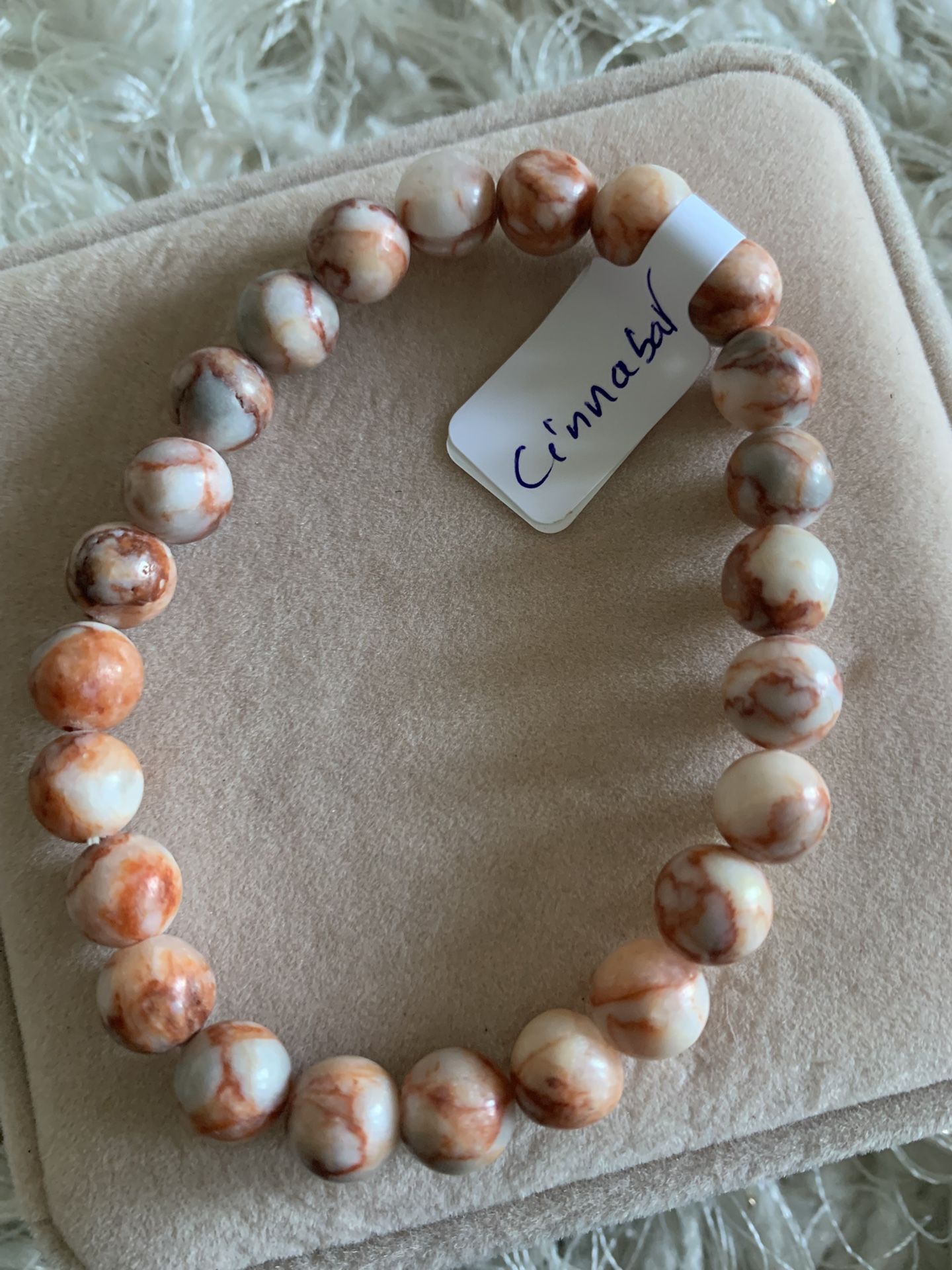 Cinnabar bracelet