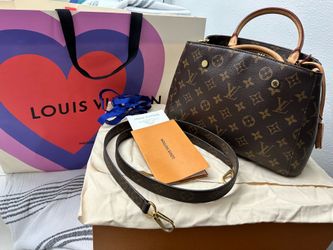 Louis Vuitton Montaigne BB bag in Monogram coated canvas