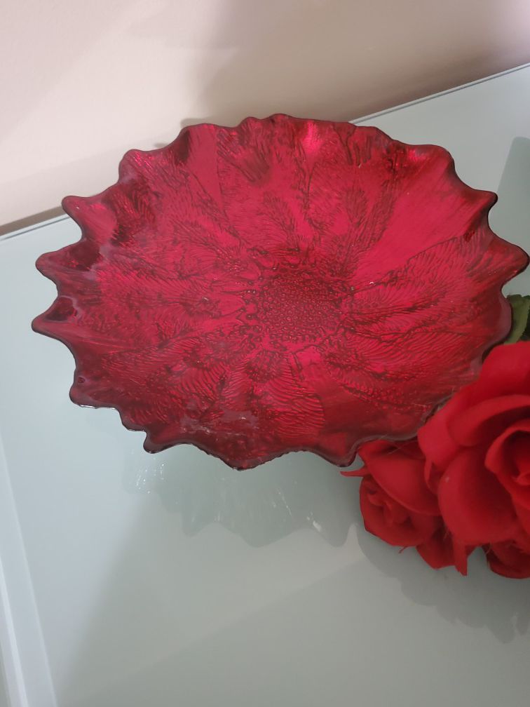 Beautiful flor Decorative Plate