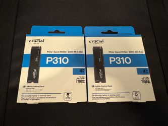 Two Crucial 4TB NVMe SSDs, Brand New