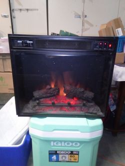 Electric Fireplace Insert with LED Flame Effect