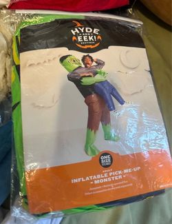 Inflatable pick me up monster