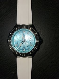 Invicta Watch with White Silicone Band