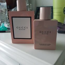 New Gucci Bloom perfume and light is perfume and lotion