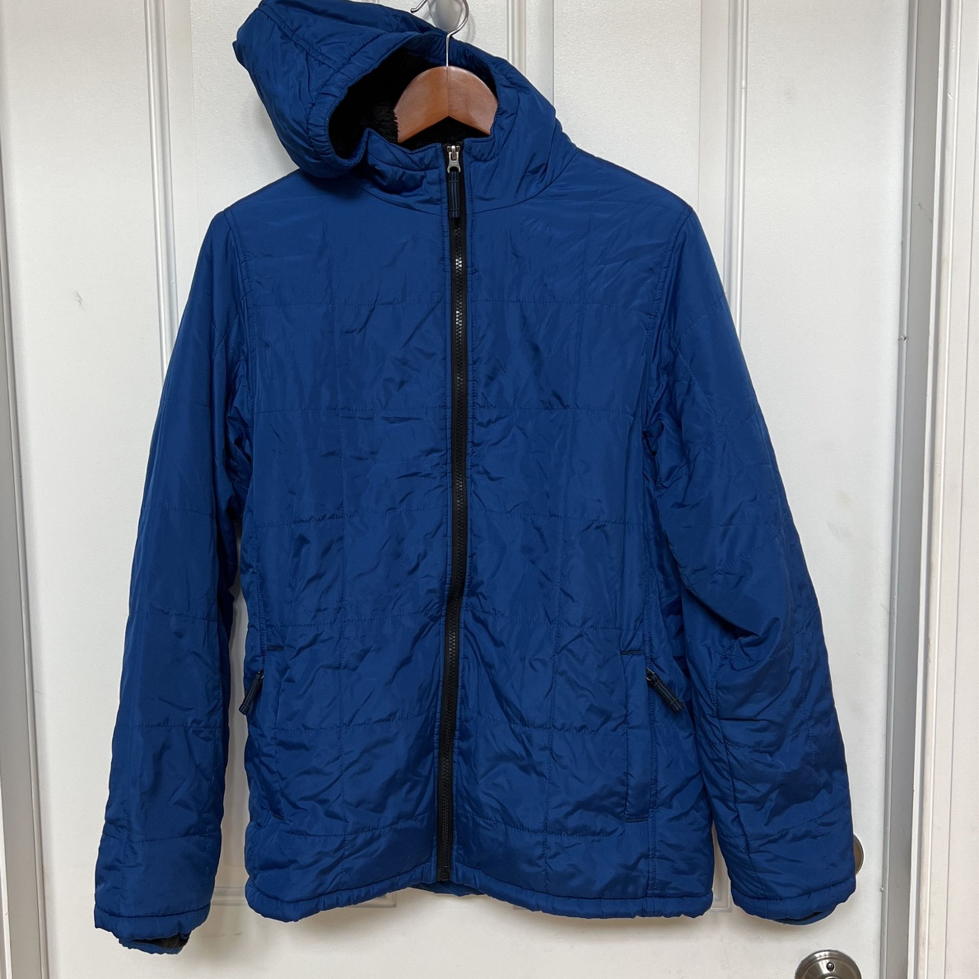Boys Lands’ End Lined Puffy Jacket Size XL (18-20)
