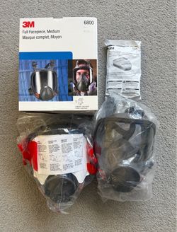 3M Full Facepiece Model 6800 Size Large & Medium