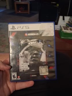Two ps5 games Madden 21 and nba2k24 both