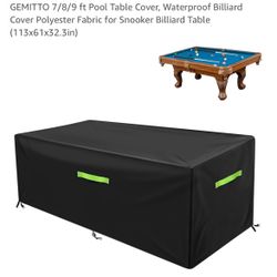 7/8/9 Ft Pool Table Cover 