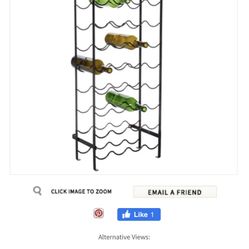 Alexandria 40 Bottle Wine Rack Free Stand Or Mount To Wall