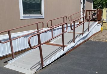 Titan Aluminum Wheelchair Ramp System with Handrails – Excellent Condition