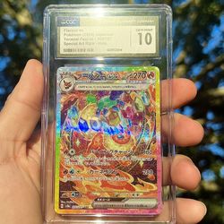 Pokemon CGC gem mint 10 Flareon ex 202/187 Japanese Terastal Festival ex SV8a SAR