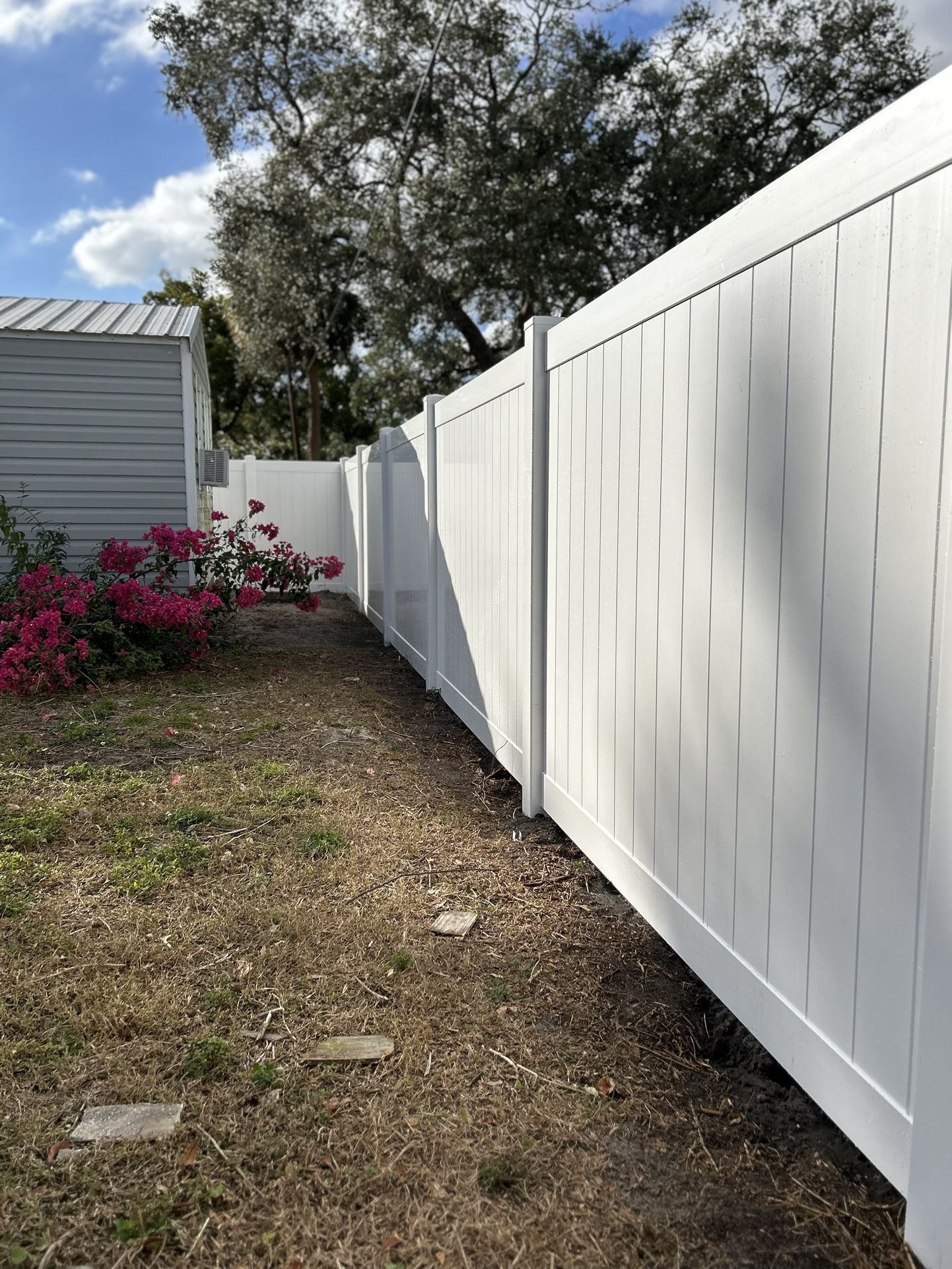 Vinyl fence
