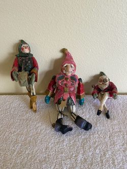 House of Hatten Holiday Figurines/Ornaments - Set of 3