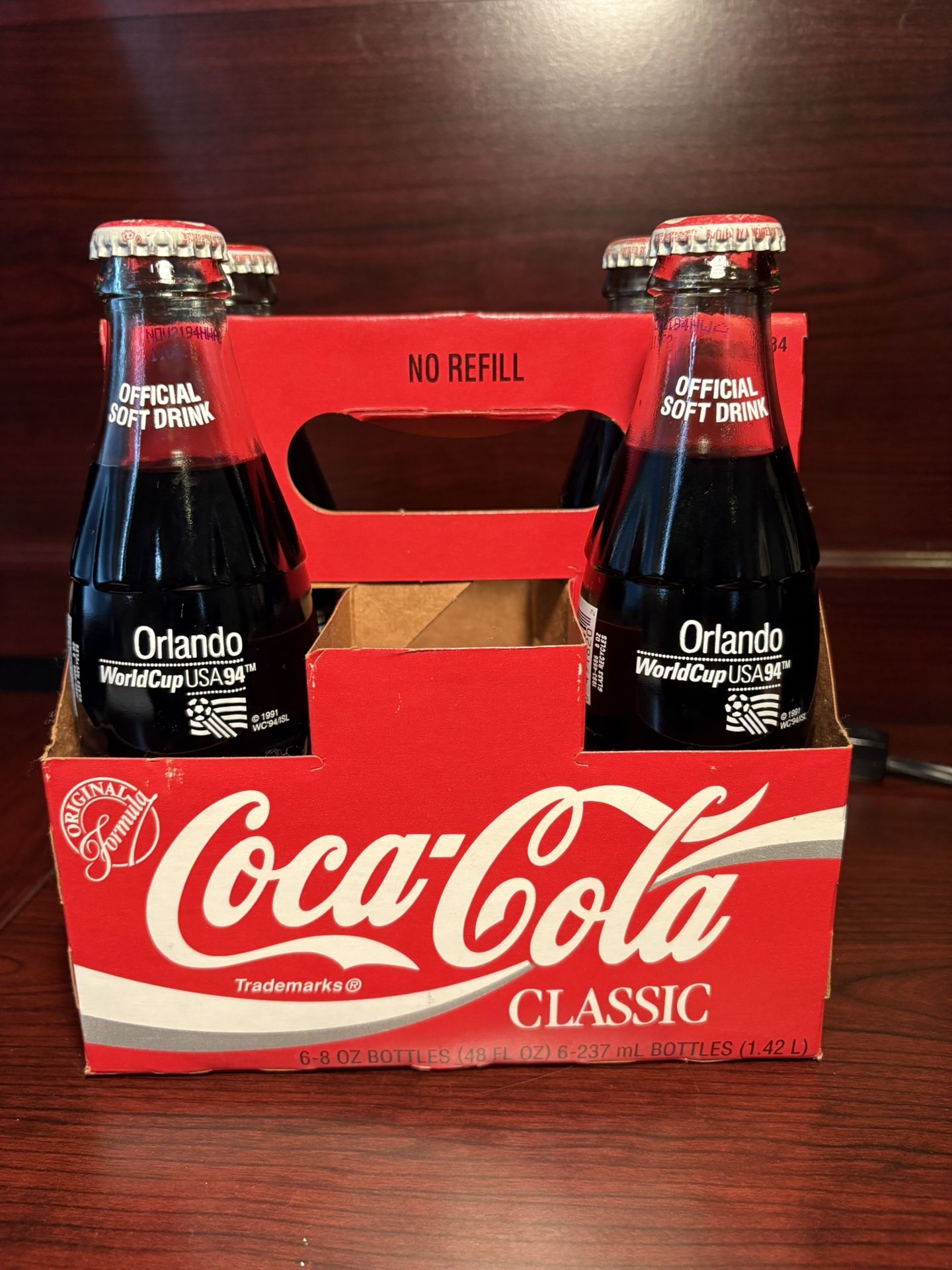 Orlando World Cup 1994 Coca Cola Commemorative Full Bottles 