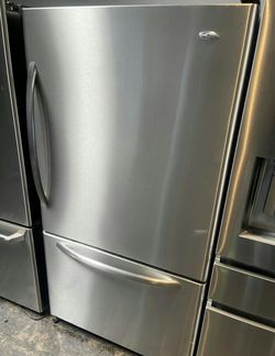 Amana Bottom Freezer Stainless Steel Fridge Large Capacity