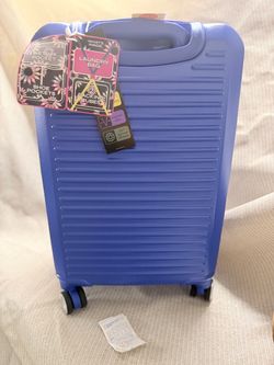 Blue Hardshell Spinner Carry-On Luggage