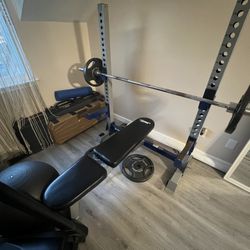 Weight Bench With Weight Set