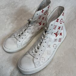 Louis Vuitton Tattoo Monogram Sneaker Boots - Size 8 