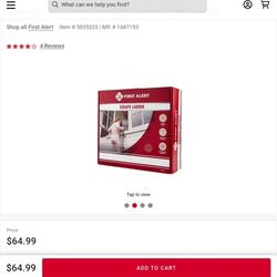 First ALERT 14 Ft Steel Fire Escape LADDER 375lb