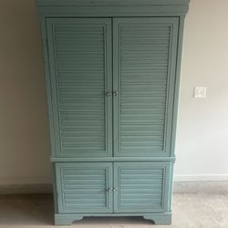 Distressed Beach Armoire