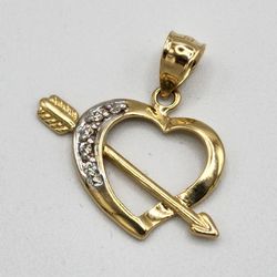 Heart 14k Gold Pendant 1.96 G