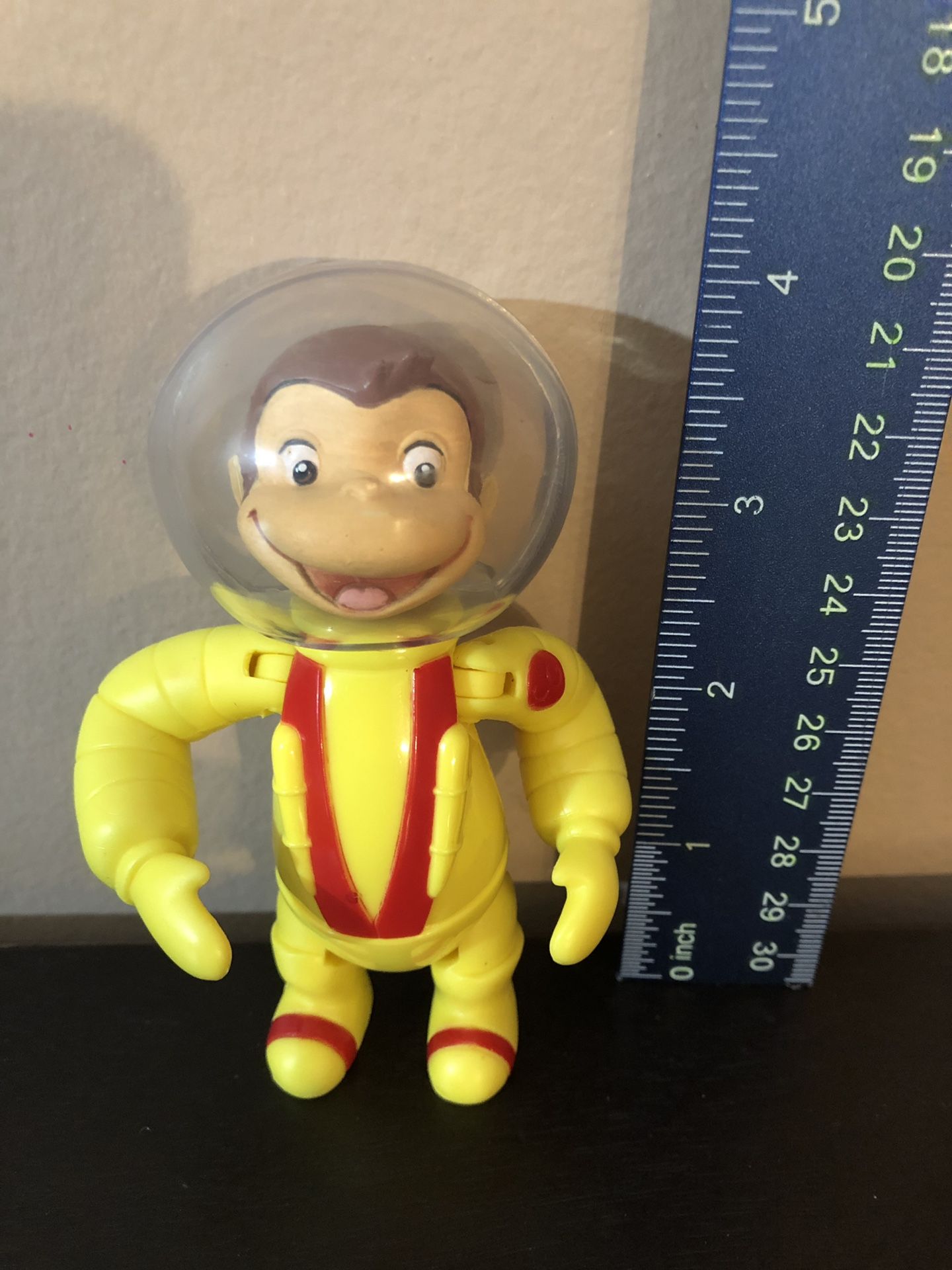 Vintage 2006 Marvel Toys Curious George Posable Plastic Astronaut Toy-From the CG Movie-Collectibles