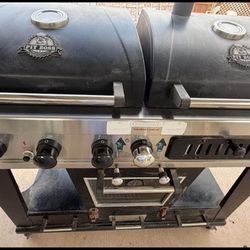 🥩🔥Gas & Charcoal Grill Plus Electric  Smoker 