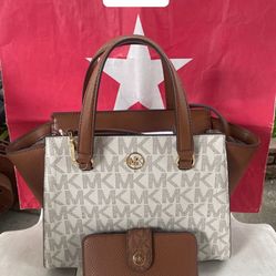MICHAEL KORS Set  Avril Small Satchel  with adjustable strap NWT Pick up in Pico Rivera