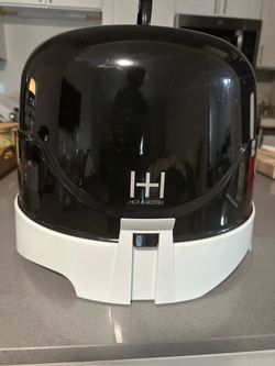 Hooded hair dryer