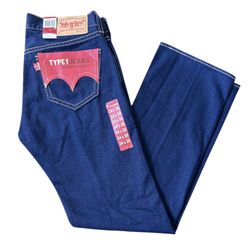Vintage Levi’s Men’s Blue Type 1 Iconic Straight Leg Jeans Size: 34x36