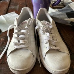 White and iridescent adidas