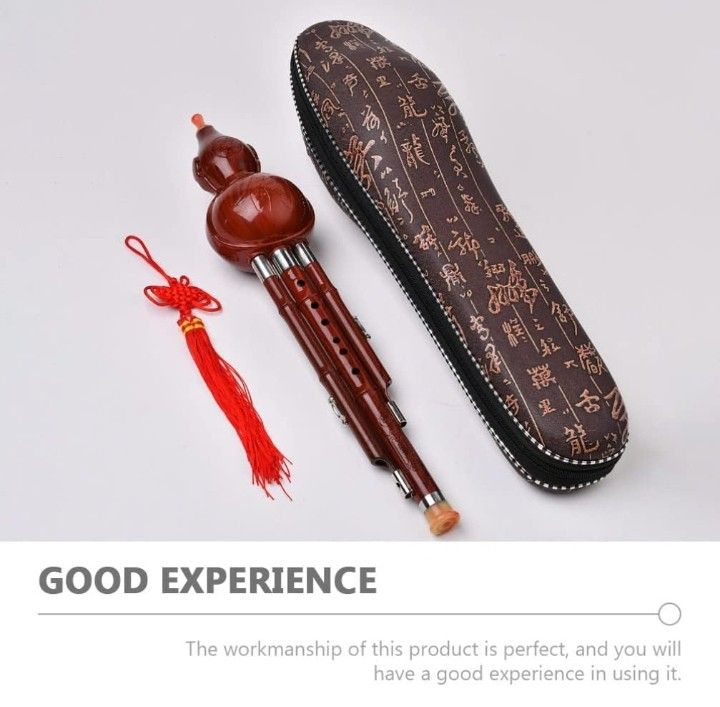Chinese Flute Professional Hulusi Cucurbit Flute Traditional: B Key Chinese Woodwind Instrument Bottle Gourd Toy Instruments