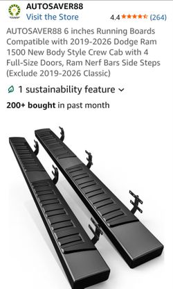 New Ram Running Boards 6"