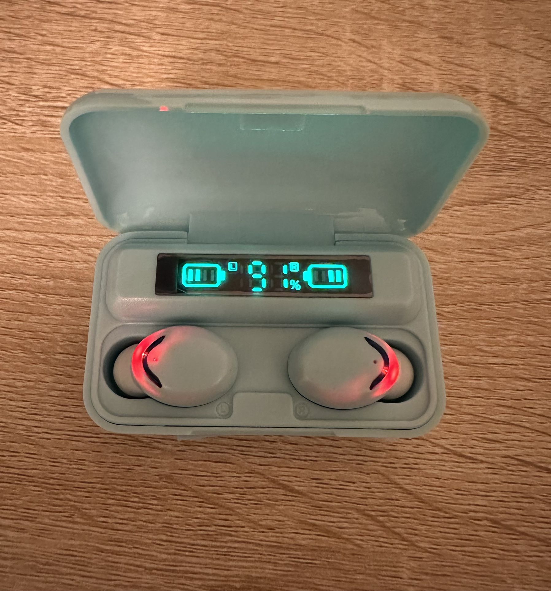 Blue  Bluetooth 5.0 Earbuds TWS Wireless Headphones Headset Stereo Samsung Android iPhone Earphone Gift.