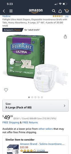FitRight Ultra Adult Diapers promote a better fit as well as comfort and dignity, while soft anti-leak guards reduce leakage and improve containment