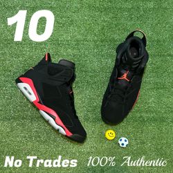 Size 10 Air Jordan 6 Retro “Infrared Salesman” 🐙