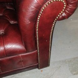 Oxblood Chesterfield Couch